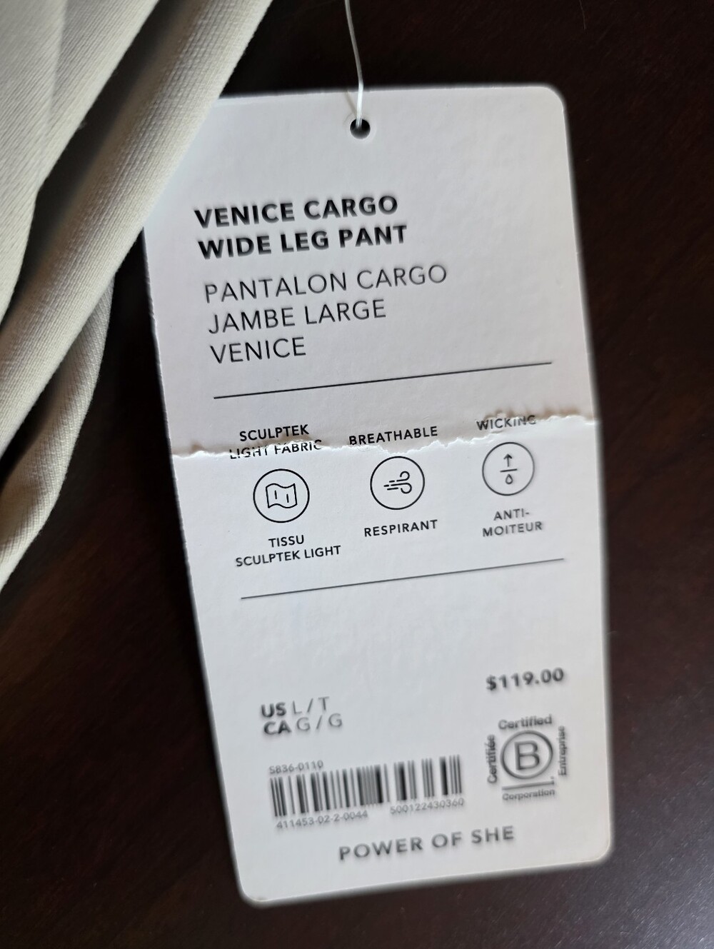 Athleta TALL Venice Cargo Pants. NWT - Picture 7 of 9